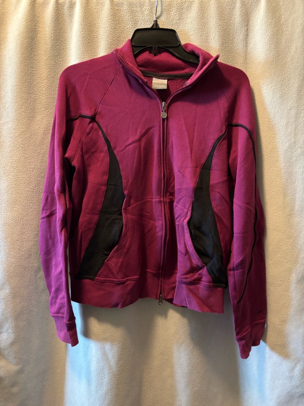 Nike Kids Magenta Bomber Jacket with Black Accents